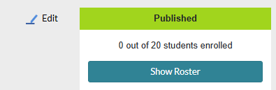coursepack changes to published